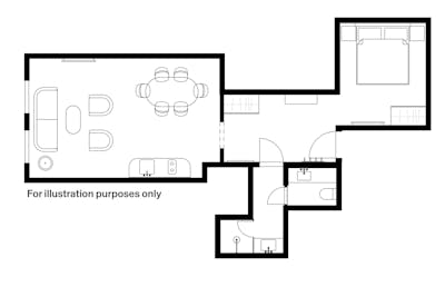 Att Kvadraturen Deluxe Suite with City View plan O