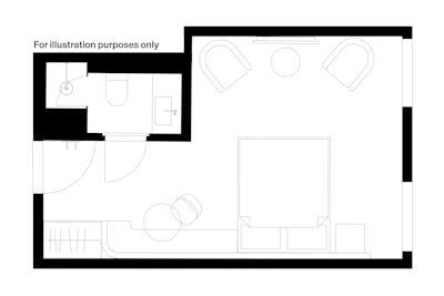 Att Kvadraturen Room with City View plan O