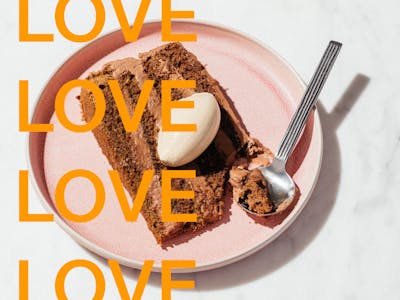Att Revier Null Null Chocolate cake Valentines Orange